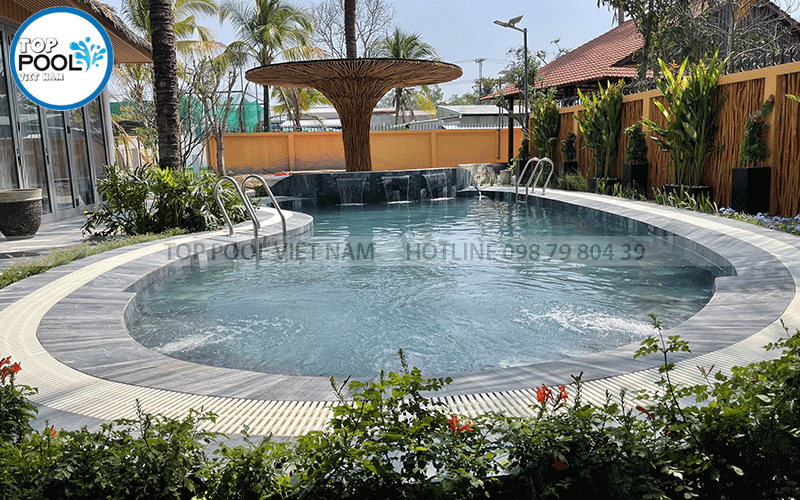 thiết kế hồ bơi gia đình tại bạc liêu