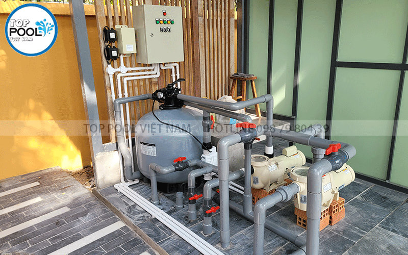 thiết kế máy lọc nước hồ bơi