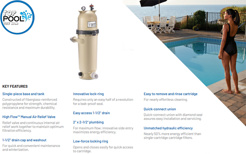 Đặc điểm bộ lọc vải Pentair CC75