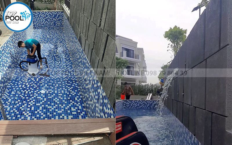 vệ sinh hồ bơi gia đình