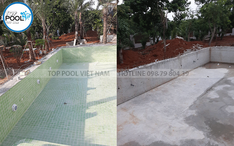 xây dựng bể bơi gia đình