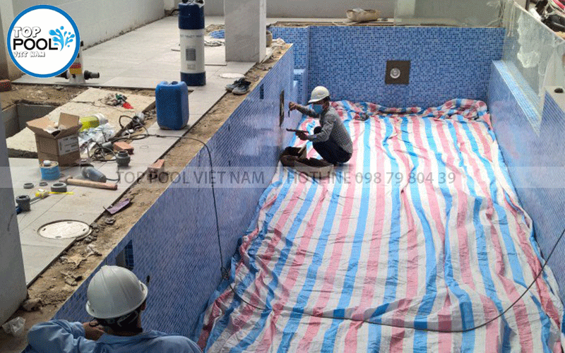 xây dựng bể bơi trong nhà tại Bình Dương