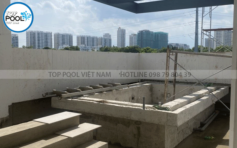 xây dựng hồ bơi cho bé