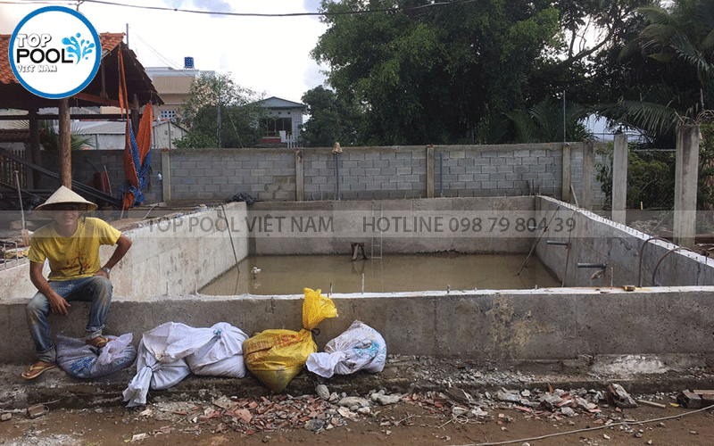 xây dựng hồ bơi gia đình tại Bến Tre