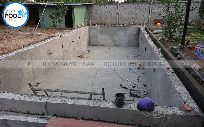 xây dựng hồ bơi tại Long An