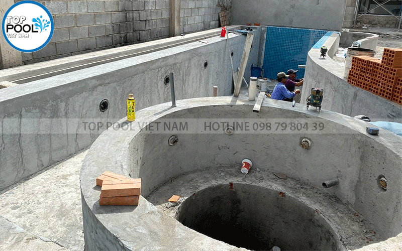 Xây dựng hồ boi trong nhà tại bình dương