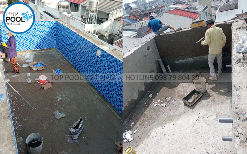 xây dựng hồ bơi tại quận 7