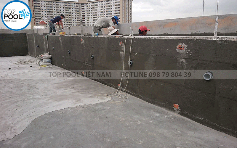 xây hồ bơi sân thượng tại Quận Phú Nhuận