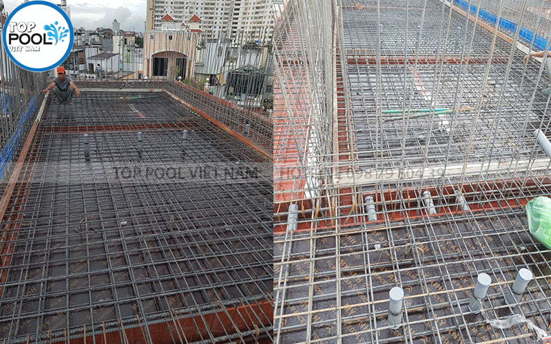 Xây hồ bơi sân thượng