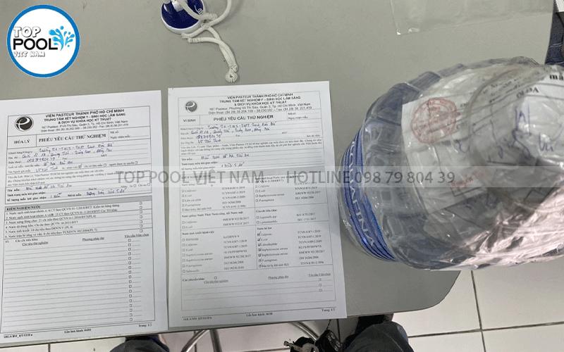 xét nghiệm nước hồ bơi