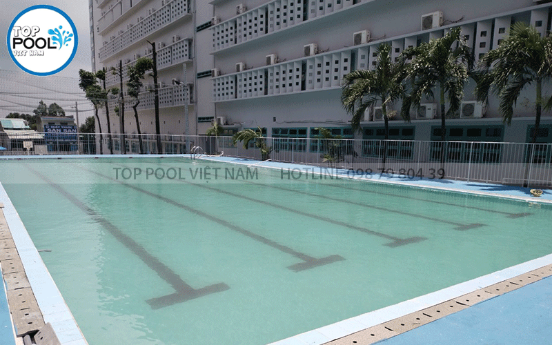 xử lý nước hồ bơi trường học