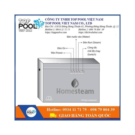Máy xông hơi gia đình Homesteam MA 900HS