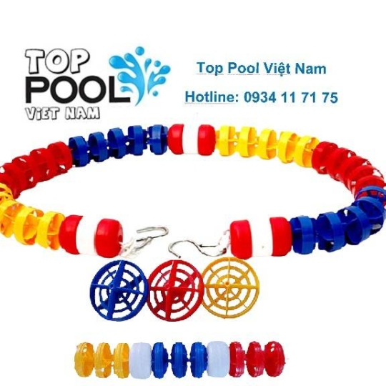 Dây phao phân làn hồ bơi 25 mét
