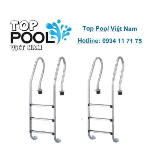 Thang hồ bơi Emaux inox 3 bậc